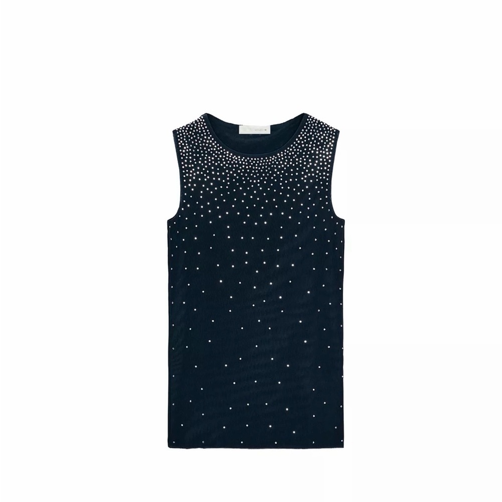 Zara Brand New 💯 
Sparkly Top colour charcoal gray, Size L